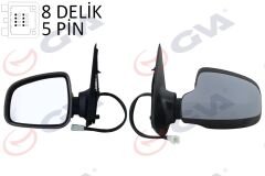DIŞ DİKİZ AYNASI SOL SANDERO STEPWAY 12 ELEKTRİKLİ ISITMALI ASTARLI KONVEKS SENSÖRSÜZ VM-6804EHPL-GVA 1019167-963023731R