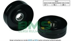 ALTERNATÖR GERGİ RULMANI LGN 2.0 16V 95-01 SAFRANE II 2.0 16V 96-00 VOLVO C70 2.0-2.0T 98-02-BMS 102-7431275380-6789631