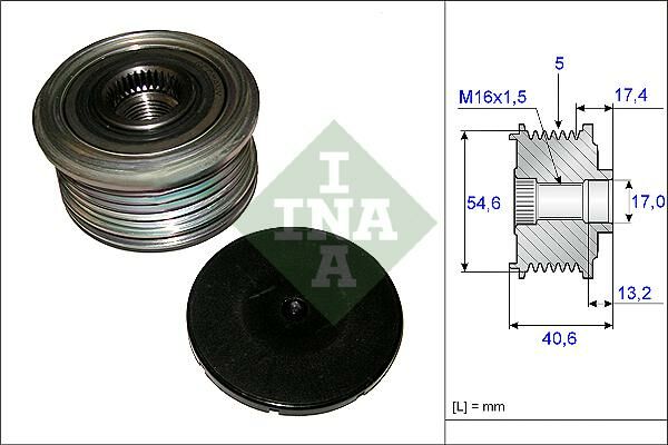 ALTERNATÖR KASNAĞI CLIO II 01 SYMBOL 12 KNG 01 LOGAN 05 SANDER 08 1.5 DCİ-INA 535010910-8200399801
