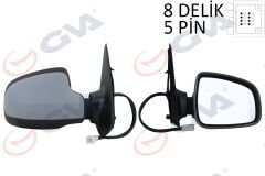 DIŞ DİKİZ AYNASI SAĞ SANDERO STEPWAY 12 ELEKTRİKLİ ISITMALI ASTARLI KONVEKS SENSÖRSÜZ VM-6804EHPSR-GVA 1019166-963011787R