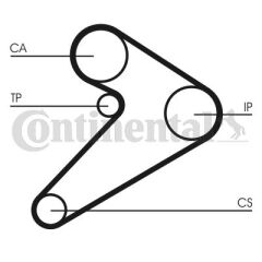 TRİGER KAYIŞI 163x254 MITSUBISHI L300-HYUN H100 EM 96 5222-CONTI CT517-2431242101-MD050130