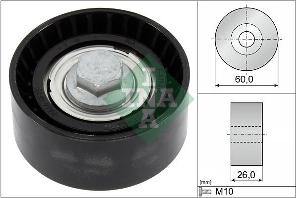 UMLENK-/FÜHRUNGSROLLE. KEİLRİPPENRİEMEN OPEL/VAUXHALL-INA 532086810