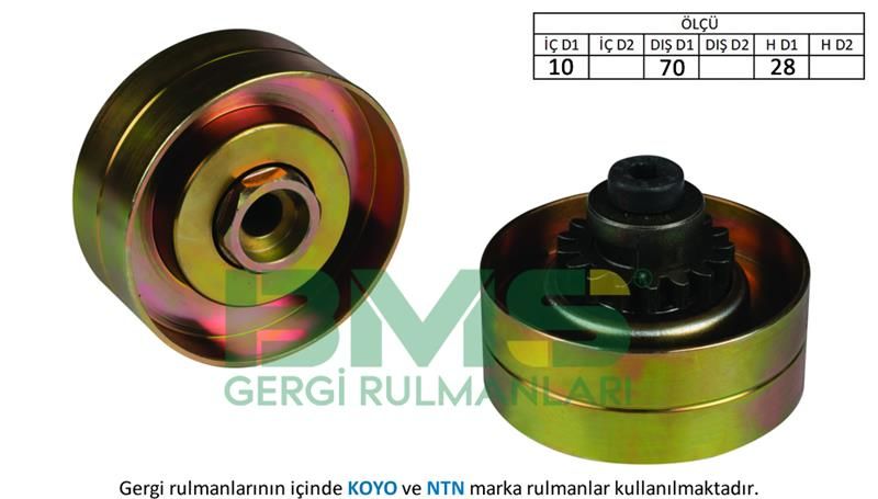 ALTERNATÖR GERGİ RULMANI CLIO 1.8 16V 91-98 LAGUNA 1.8-2.0 95-01 -MEGANE 2.0i 96-BMS 105-7700851321