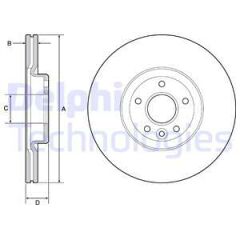 ON FREN AYNASI CONNECT 12 FOCUS III 11 15 KUGA 12 14 VOLVO V40 T2-T3-T4-T5 C30 06 12 C70 II 07 12 S40 II 05 12 V50 04-DELPHI BG4056C-CV611125FA-CV611125GA-1829608