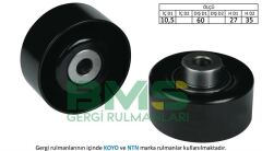 ALTERNATÖR GERGİ RULMANI FORD TOURNEO CONNECT 04 14 1.8 TDCİ-BMS 110D-1308227-1361545-2T1Q19A216AA