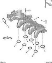 EMME MANİFOLD CONTASI 207-307-308-407-1007-3008-5008-PARTNER TEPEE-BERLINGO-C2-C3-C4 1.6 HDI-PSA-0348.S5-9467577980-1509352