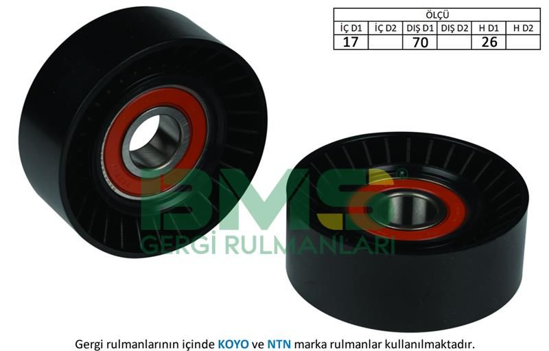 KAYIS GERGI RULMANI BMW E46 E39 E38 E36 E53 Z3 Z4-BMS 124-11281433571