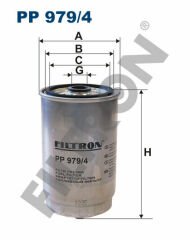 YAKIT FİLTRESİ ACCENT-GETZ-İ30-SANTE FE-SONATO V-SORENTO 1.5-2.0-2.2-2.5 CRDI-FILTRON PP979.4-319222B900-319222R900