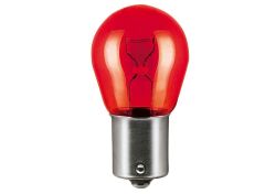 AMPUL 12V PR21W 21 BA15s 93 AMPUL DÜZ TIRNAK KIRMIZI STOP-SİNYAL ve PARK SERİSİ-WOLFRAM 27905