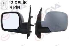 DIŞ DİKİZ AYNASI SOL KANGOO 08 ELEKTRİKLİ ISITMALI ASTARLI KONVEKS 5 FİŞ VM-6131EHPL-GVA 1016153-7701068840-8200495731