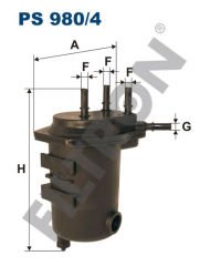 YAKIT FILTRESI RENAULT CLIO II 01 06 SYMBOL 01 09 KANGOO 01 NISSAN NOTE 06 MICRA III K12 03 10 SUZUKI JIMNY 05 1.5 dCI K9K DELIKLI-FILTRON PS980.4-7701062190-164001540R-1640100Q0D