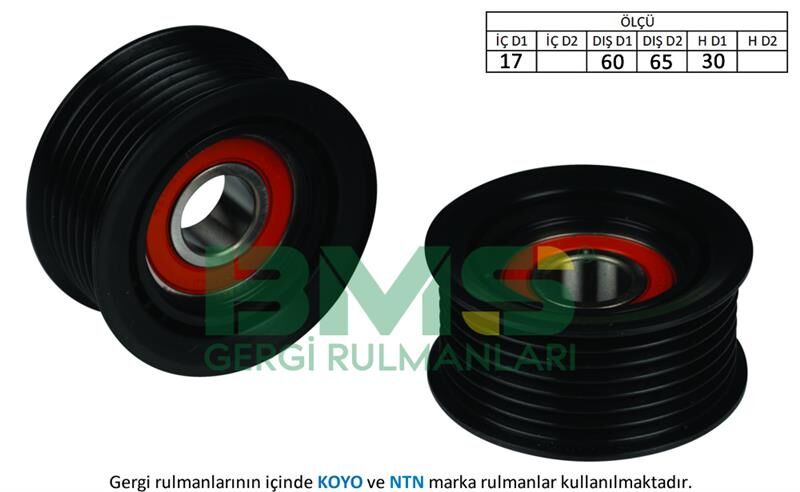 ALTERNATÖR KASNAĞI RULMANLI SUZUKI GRAND VITARA 1.9 DDiS 06-BMS 126-9513167J00000-9513176K00000