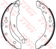 ARKA PABUÇ BALATA COLT 1.1 1.3 1.5DI-D 04 6.12 SMART FORFOUR 04-06 ABS SIZ ARAÇLAR İÇİN 203x38-TRW GS8769-MN186120-A4544200202