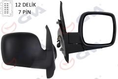 DIŞ DİKİZ AYNASI SAĞ KANGOO 08 ELEKTRİKLİ ISITMALI SENSÖRLÜ KONVEKS 7 FİŞ VM-6131EHSR-GVA 1016151-7701068836-8200495735