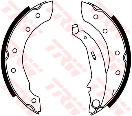 ARKA PABUÇ BALATA P106-P206-P306-SAXO-XSARA-CLIO II-SYMBOL-THALIA-LGN-TWNG-LOGAN 04 SANDERO GS8534-TRW GS8729-440601749R-6001547630-4241.J1