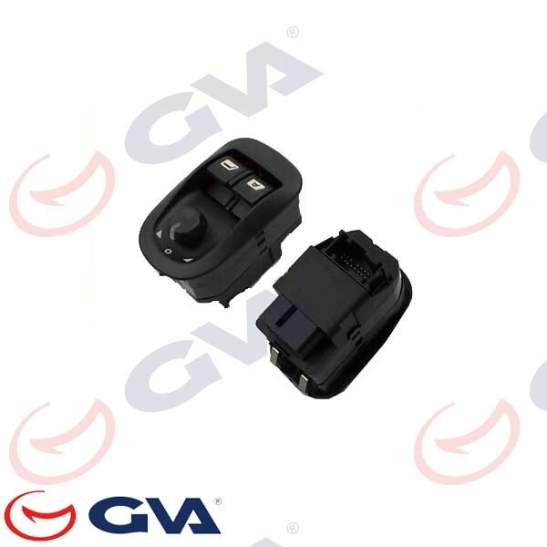 CAM AÇMA ANAHTARI SOL PEUGEOT 206-PARTNER 98-07 ÇİFTLİ-ÇERÇEVELİ - AYNA AYARLI-GVA 8043005-6554.WA