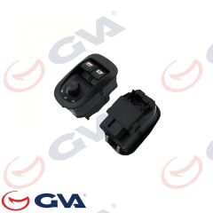 CAM AÇMA ANAHTARI SOL PEUGEOT 206-PARTNER 98-07 ÇİFTLİ-ÇERÇEVELİ - AYNA AYARLI-GVA 8043005-6554.WA