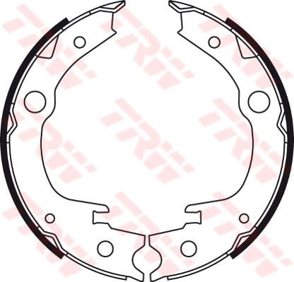 EL FREN PABUÇ BALATA AVENSIS 03-08 -COROLLA 02-07 -YARIS 99-05 VVTI / D-4D 174x32-TRW GS8723-0449505040-4654020080-4654032020