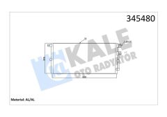 KLIMA RADYATORU X-TYPE I X400 03 09-KALE 345480-C2S45122-C2S31605
