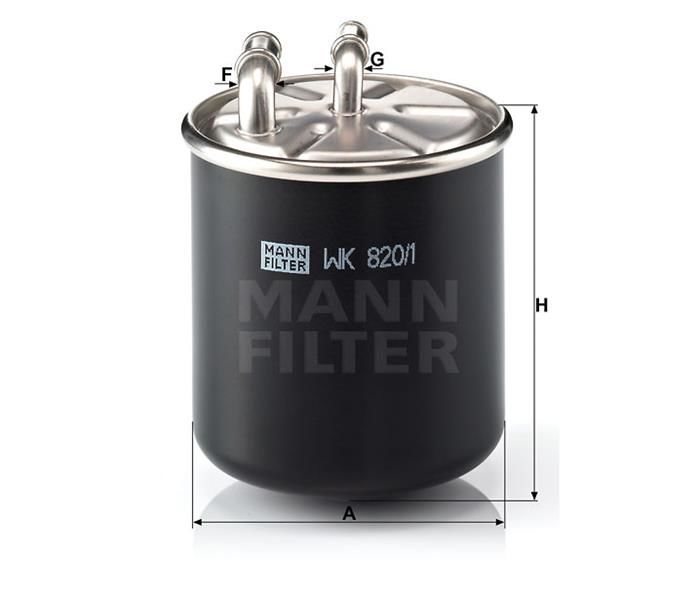 YAKIT FILTRESI MERCEDES OM646 W203 W204 C219 W211 W221 W639 B906-MANN WK820.1-A6460920501