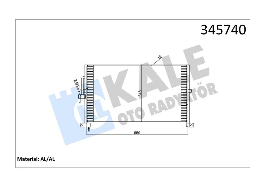 KLIMA RADYATORU YB - XB AJ-V6 X-TYPE I X400 2002 2009-KALE 345740-C2S1232-C2S43484-C2S5302
