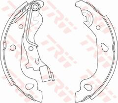 ARKA PABUÇ BALATA PUNTO 1.2 1.3JTD 1.9JTD 99 03 GRANDE PUNTO 1.3D 08 TÜM MODELLER 180x32-TRW GS8687-9948373-71739597-77362296