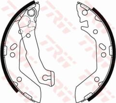ARKA PABUÇ BALATA ACCENT 1.3-1.5 00-05 1.5CRDI 02-05 180x36-TRW GS8684-5830525A00-5830525A10-5830525F10