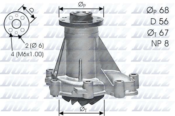 DEVIRDAIM POMPASI MERCEDES OM601 OM602 OM603 OM605 W201 W202 W124 W210 W463 W140 W638 B901 B904-DOLZ M176-A6022000220