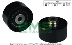 EKSANTRİK GERGİ RULMANI P206-306-307-406-407-EXPERT-BERLINGO-JUMPY-XSARA-SCUDO 1.9D-2.0HDI-SAXO 1.5D-BMS 186-0830.46-0830.63