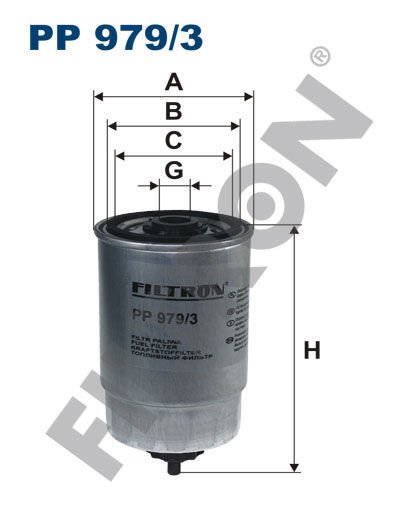 YAKIT FİLTRESİ ACCENT III-ERA 1.5 CRDI 05- - GETZ 1.5CRDI 05 KIA RIO 1.5CRDI-SORENTO 2.5CRDI-FILTRON PP979.3-3192226910-319223E200