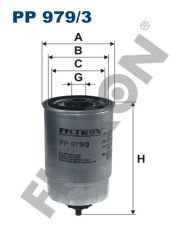 YAKIT FİLTRESİ ACCENT III-ERA 1.5 CRDI 05- - GETZ 1.5CRDI 05 KIA RIO 1.5CRDI-SORENTO 2.5CRDI-FILTRON PP979.3-3192226910-319223E200