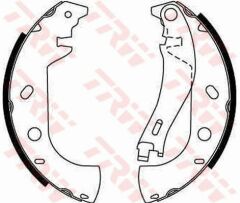 ARKA PABUÇ BALATA PALIO WEEKEND 1.2-1.6 16V-MAREA WEEKEND 1.6 16V 1.9 JTD 228x42-TRW GS8653-9947939-77362284