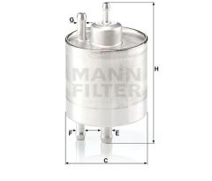 YAKIT FILTRESI MERCEDES M166 W168 W414-MANN WK711.1-A0024773801