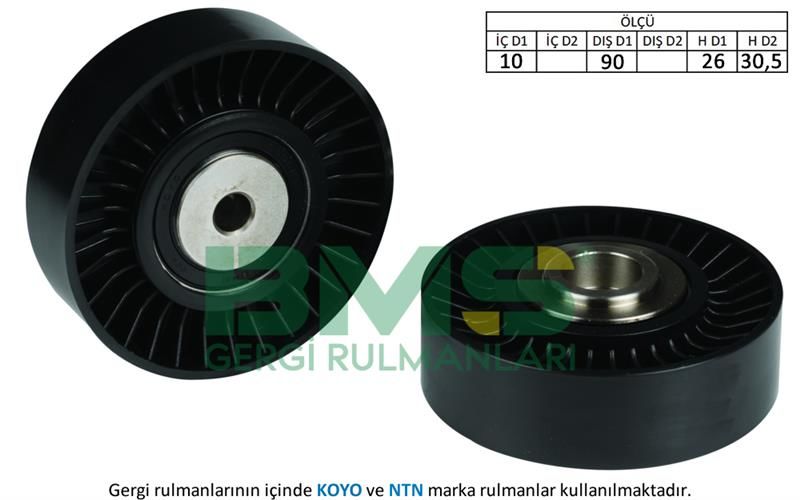 ALTERNATÖR GERGİ RULMANI CRAFTER 2.5 TDI 06 BJK-BJM 90mm-BMS 210-076260938