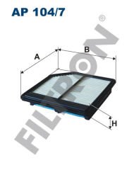 HAVA FİLTRESİ CIVIC VIII HB/SEDAN 07-12 1.6-1.8 225x195x44-FILTRON AP104.7-17220RNAA00