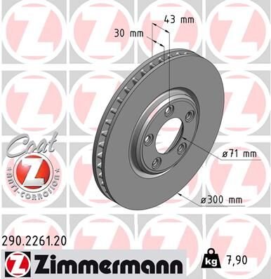 ÖN FREN AYNASI JAGUAR STYPE 2.7D 04-07 3.0V6 1999-2007 4.0 V8 99-02 4.2 V8 02-07 300x30x5DL 986478778-DF4105-ZIMMERMANN 290.2261.20-JLM20801-2XR858130