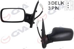 DIŞ DİKİZ AYNASI SOL PALIO 98 ELEKTRİKLİ KONVEKS 3 FİŞ VM-155E-5DL-GVA 1021105