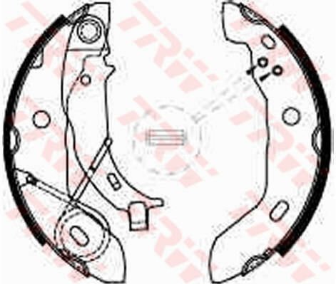 FREN BALATASI ARKA PARK FRENI MERCEDES A-CLASS W168 97 04-TRW GS8627-A1684200220
