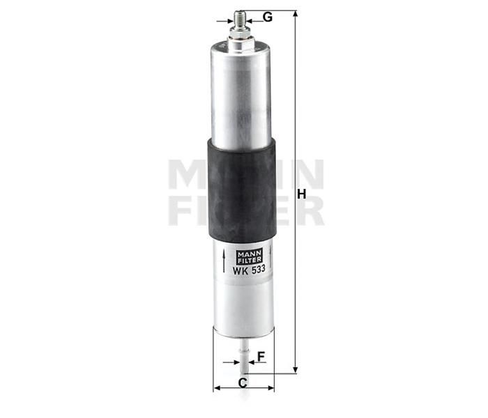MAZOT FILTRESI BMW M3 E46-MANN WK533-13327831089