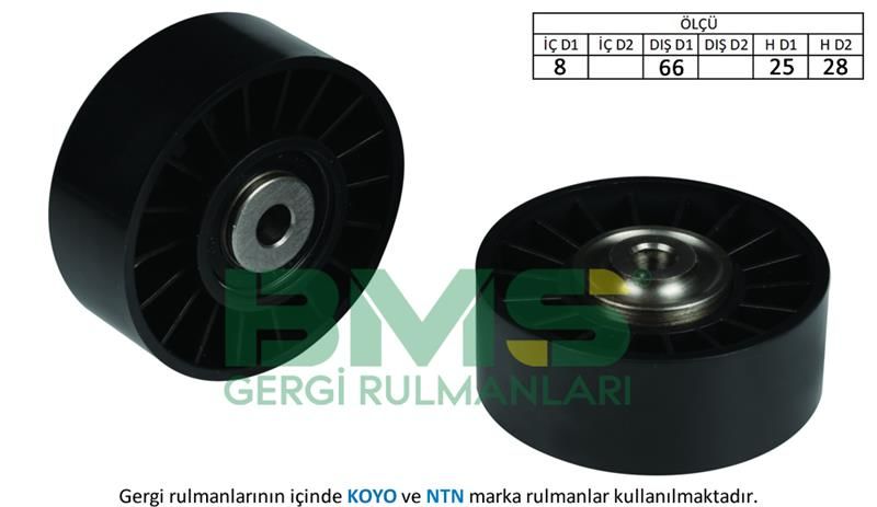 ALTERNATÖR GERGİ RULMANI GOLF4-BORA-A3-TOLEDO 1.9 TDI AGR-ALH-AHF 97-04-BMS 215-38145276