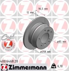 FREN DISKI ARKA MERCEDES W463 B901 B904 . VW LT 28-35-46-ZIMMERMANN 400.6468.20-A9014230812-2D0501601