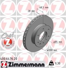 FREN DISKI ON MERCEDES SPRINTER B906 B907 B910 . VW CRAFTER 30-35-50-ZIMMERMANN 400.6476.20-A9104210100-2E0615301