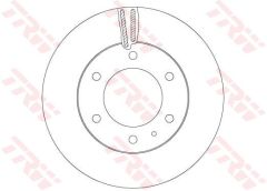 ON FREN DISKI FORD RANGER TKE 2.2-3.2 11 MAZDA BT 50 2.2TDCI 12-TRW DF6812S-AB311125AA-AB311125AC-1763037
