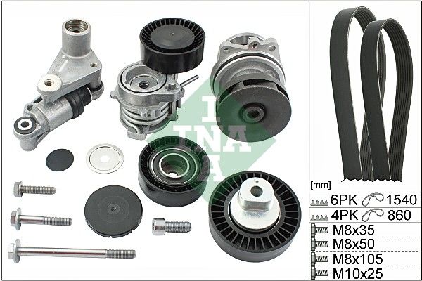 KANALLI KAYIS SET DEVIRDAIM 2 KAYIS GERGI TAMIR TAKIM SETI BMW M52 M54 E46 E39 E53-INA 529005330-11287512758 11287841228 11517527799