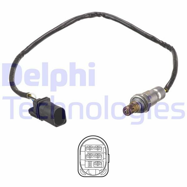 Ön OKSİJEN SENSÖRÜ AUDI-SEAT-SKODA-VWAUDI A1-SEAT Ibiza.Toledo-SKODA Fabia.Rapid.Roomster-VW Polo-DELPHI ES21153-12B1-03L906262D