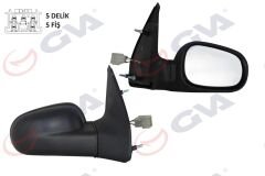DIŞ DİKİZ AYNASI SAĞ CLIO 94-98 ELEKTRİKLİ ISITMALI BOMBELİ CAM 5 FİŞ VM-126EHR-GVA 1014105-7700826675