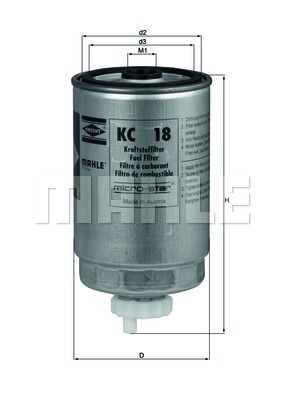 YAKIT FILTRESI BMW N47 N57 M57 E90 E92 E93-MAHLE KL579D-13327793672