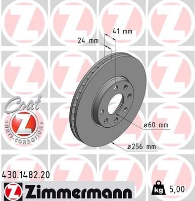 ÖN FREN AYNASI ASTRA G 98 09 ZAFIRA A 99 09 256x24x4DLxHAVALI-ZIMMERMANN 430.1482.20-569059-9117677-90497879-95526647