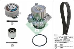 DEVİRDAİMLİ TRİGER SETİ 120x300 T5-CADDY-PASSAT-JETTA-GOLF-POLO-A3-LEON 1.4-1.9TDI BJB-AXB-AMF-BLS-INA 530020133-038198119A-038198119C-038198119G