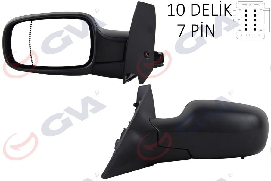 DIŞ DİKİZ AYNASI SOL SCENIC 03-08 ELEKTRİKLİ ISITMALI ASFERİK 5 FİŞ VM-139EHPAL-GVA 1011221-7701055996-7701068384